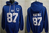 Nike Colts 87 Reggie Wayne Blue All Stitched Hooded Sweatshirt,baseball caps,new era cap wholesale,wholesale hats